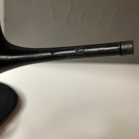 New Alexander McQueen black/crystal high heel sandals Size 37 - Picture 6 of 8